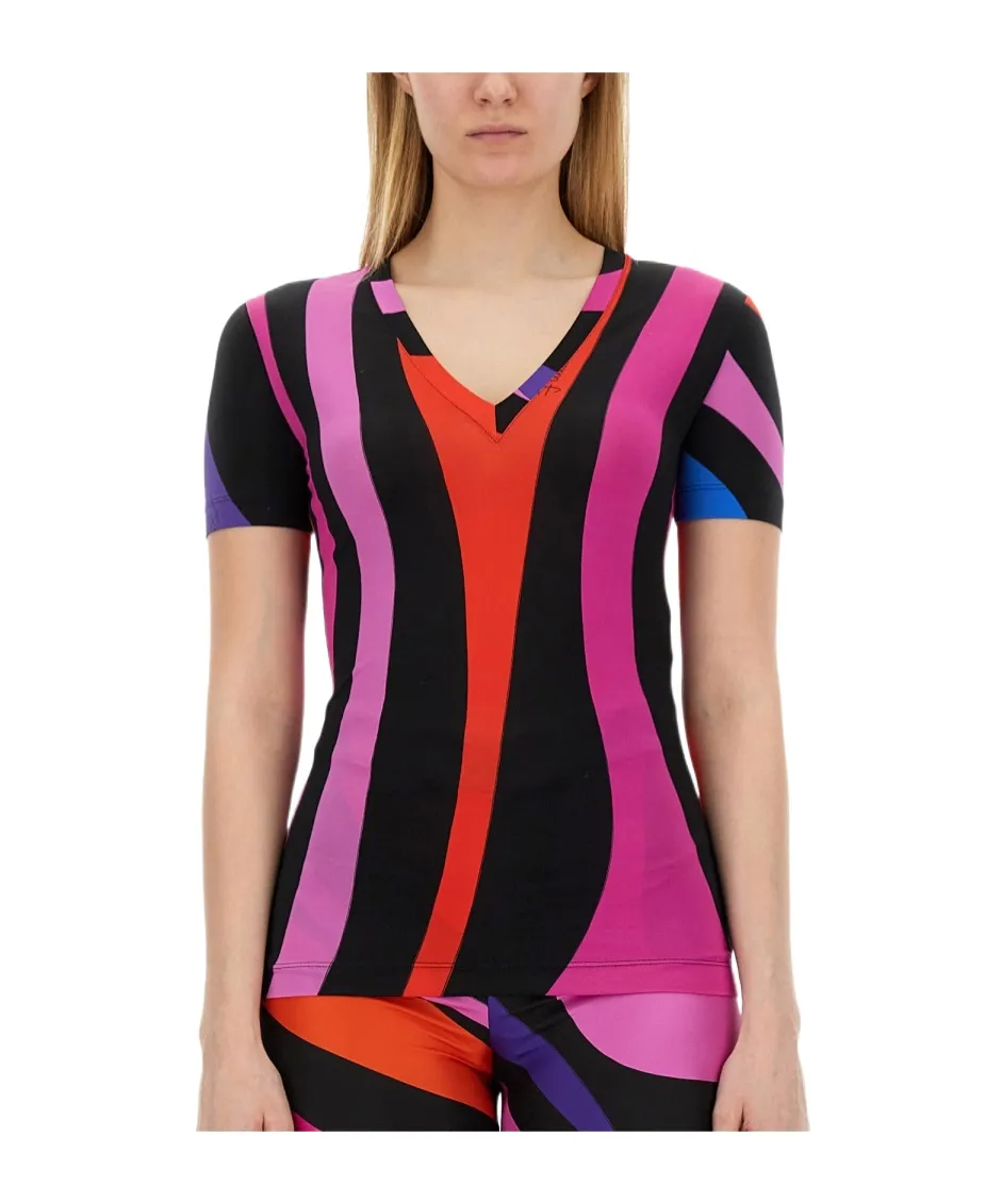 Pucci Swirl Pattern T Shirt