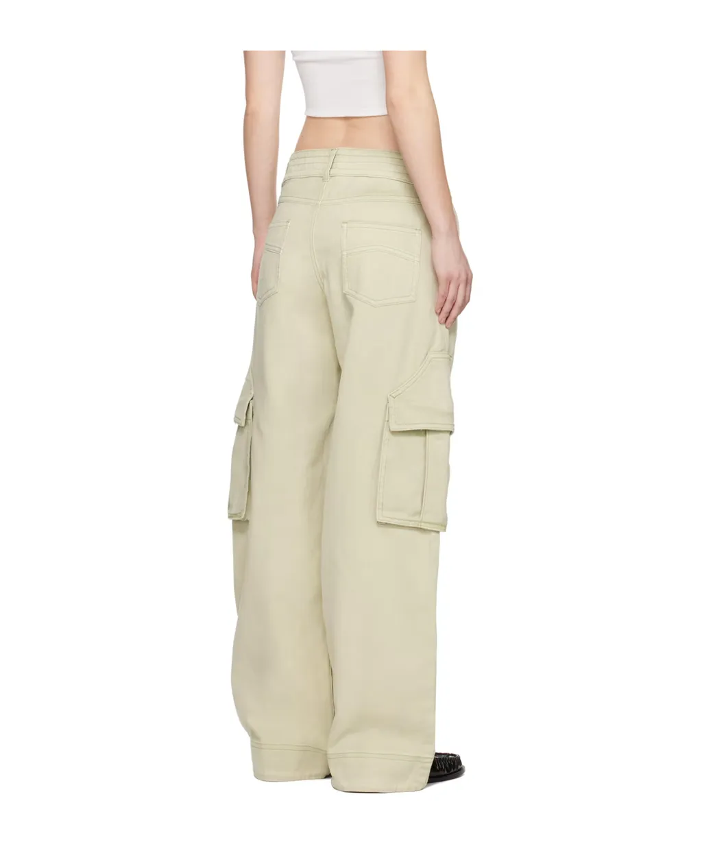 Casual Pants With Waist And Loop Straps