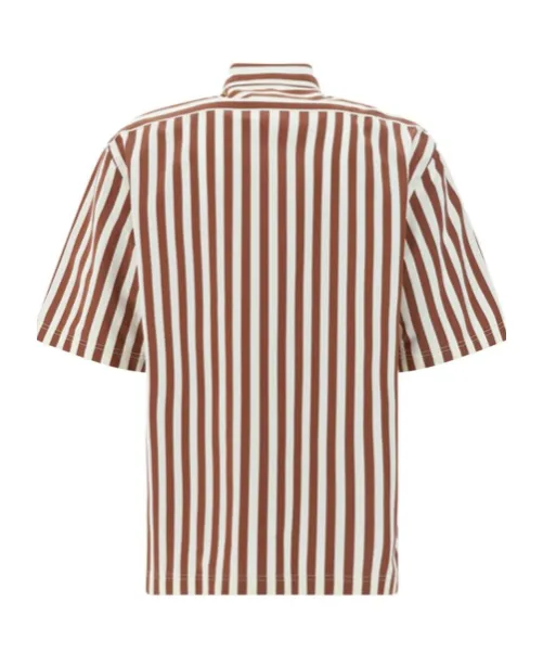 Lardini Short Sleeve Striped Shirt