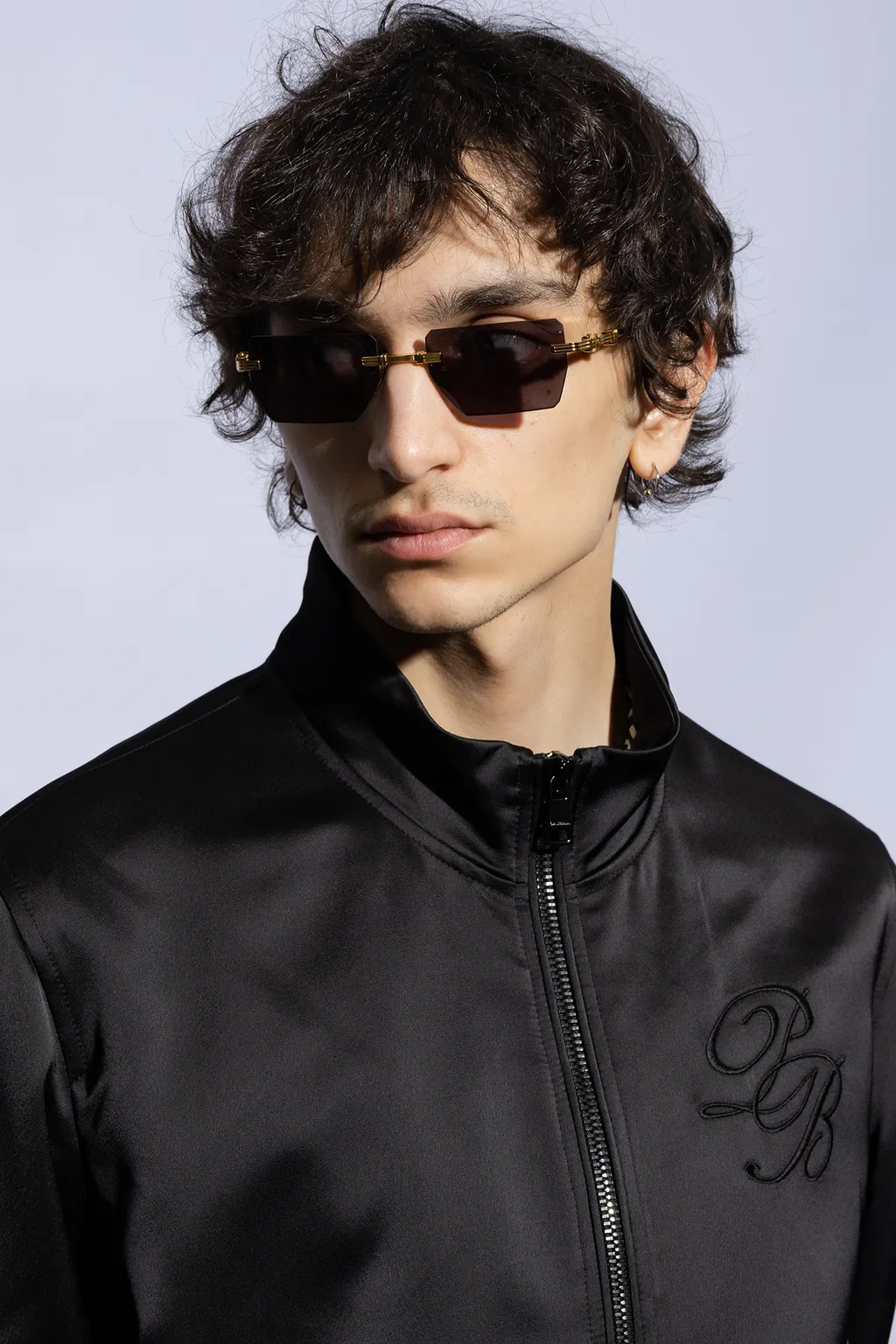 Balmain Eyewear Pierre Rectangular Frame Sunglasses