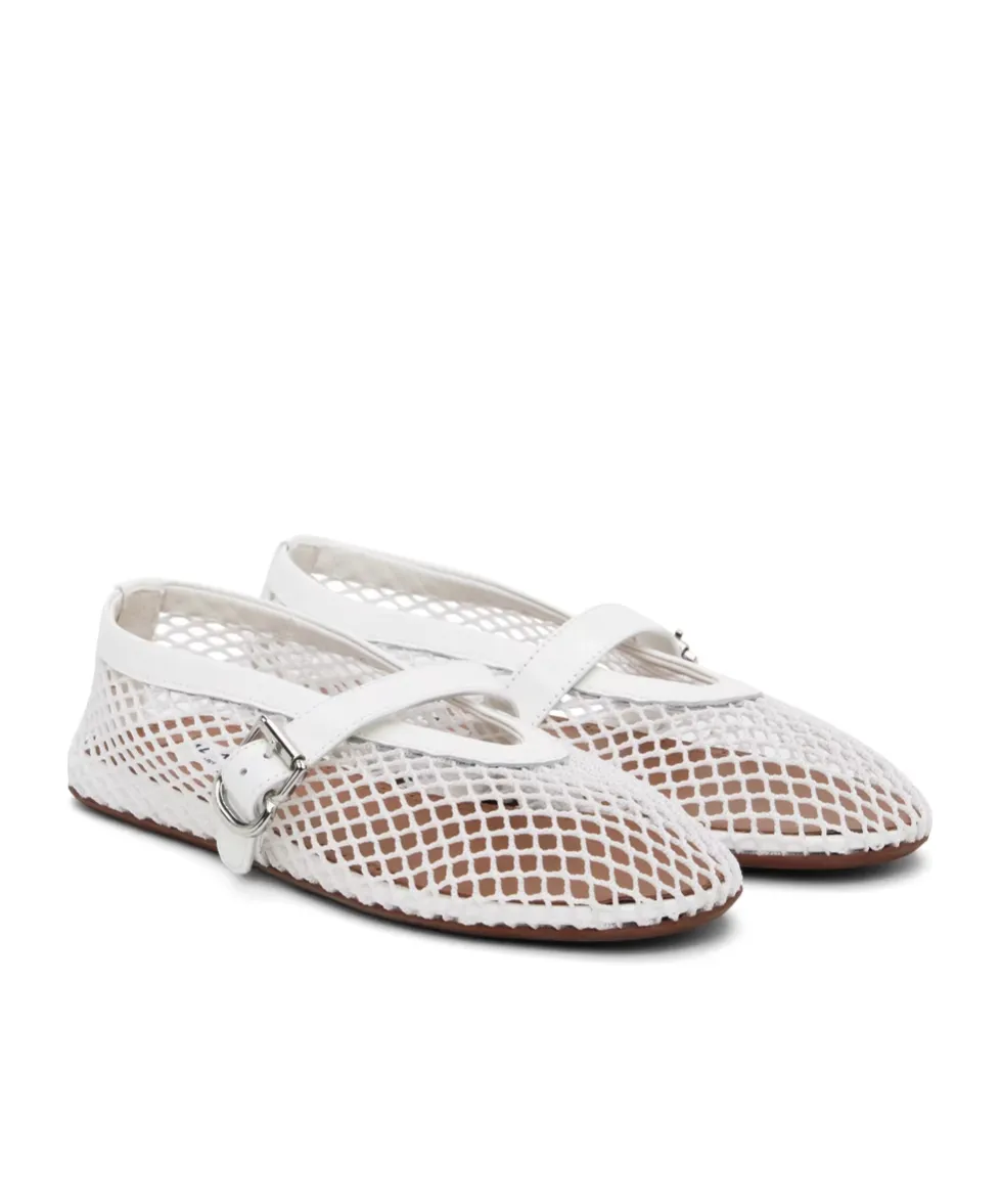 AlaÏA Fishnet Ballet Flats