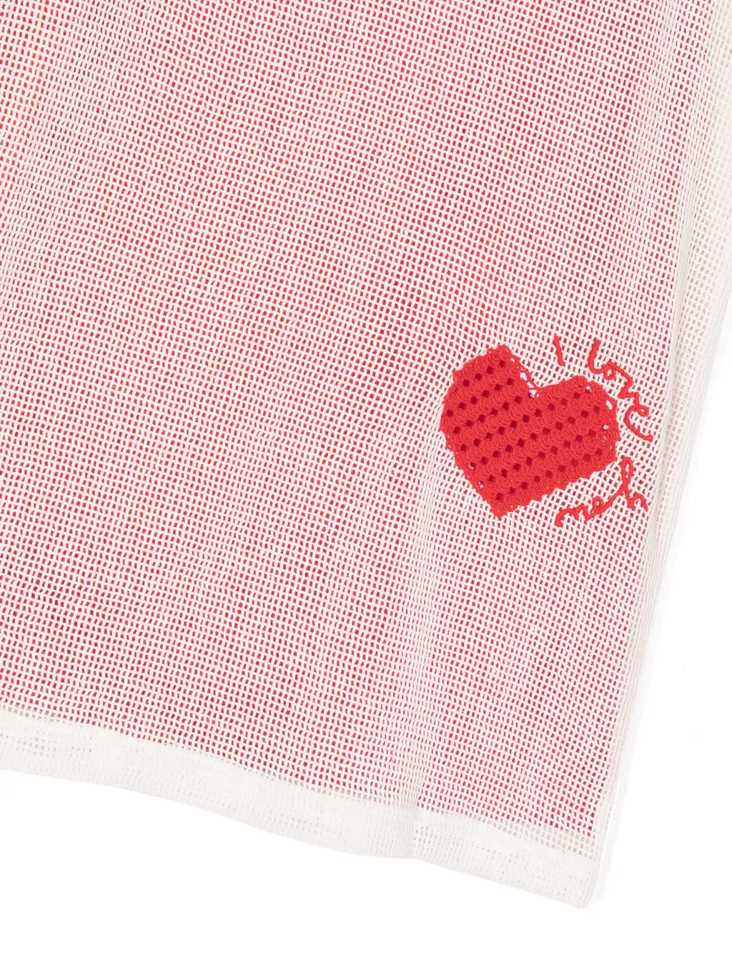 Heart-Embroidered Layered Dress