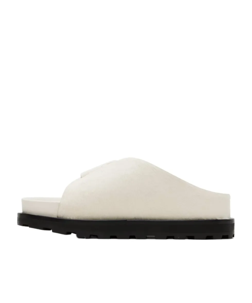 Platform Shearling Slides