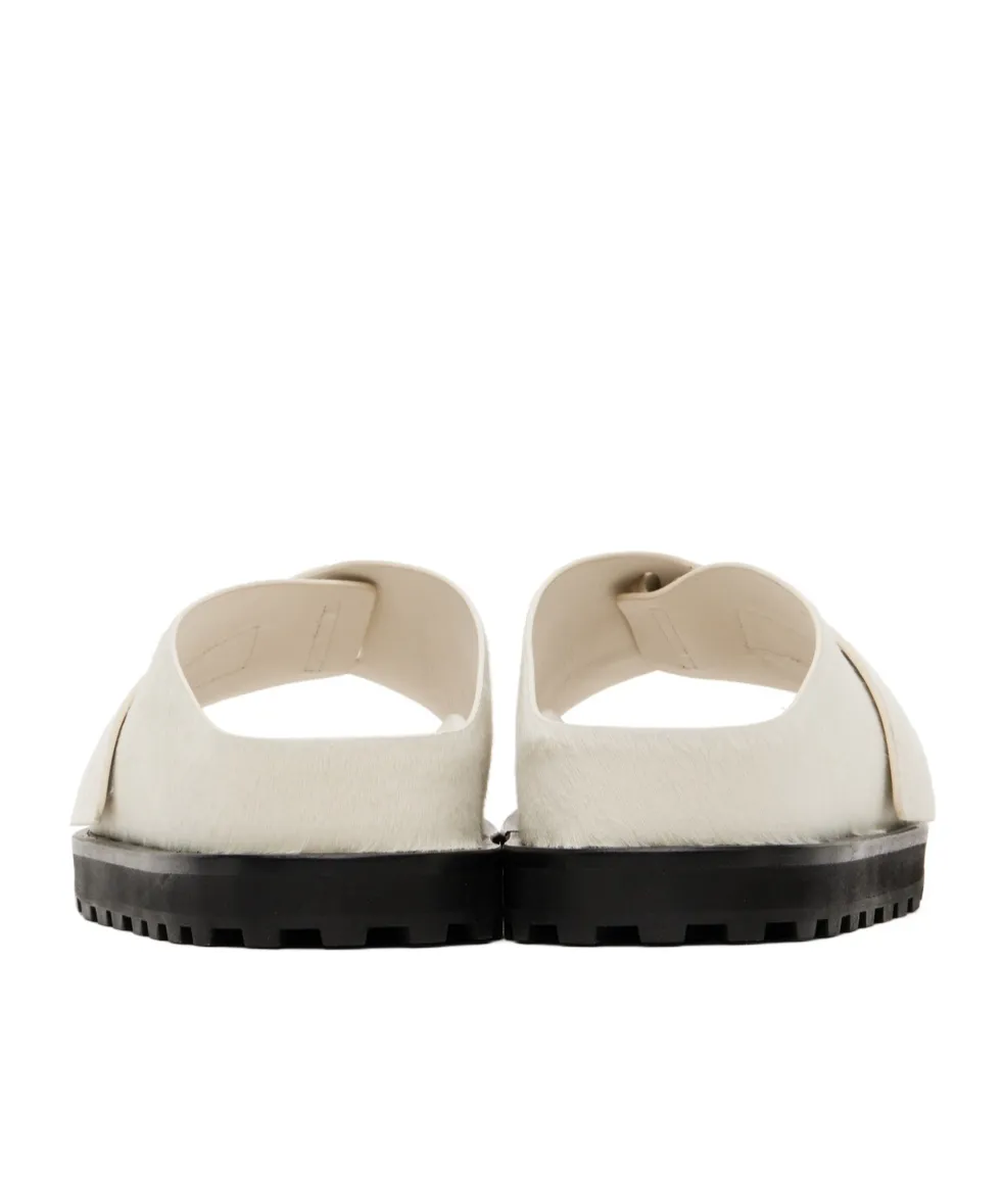 Platform Shearling Slides