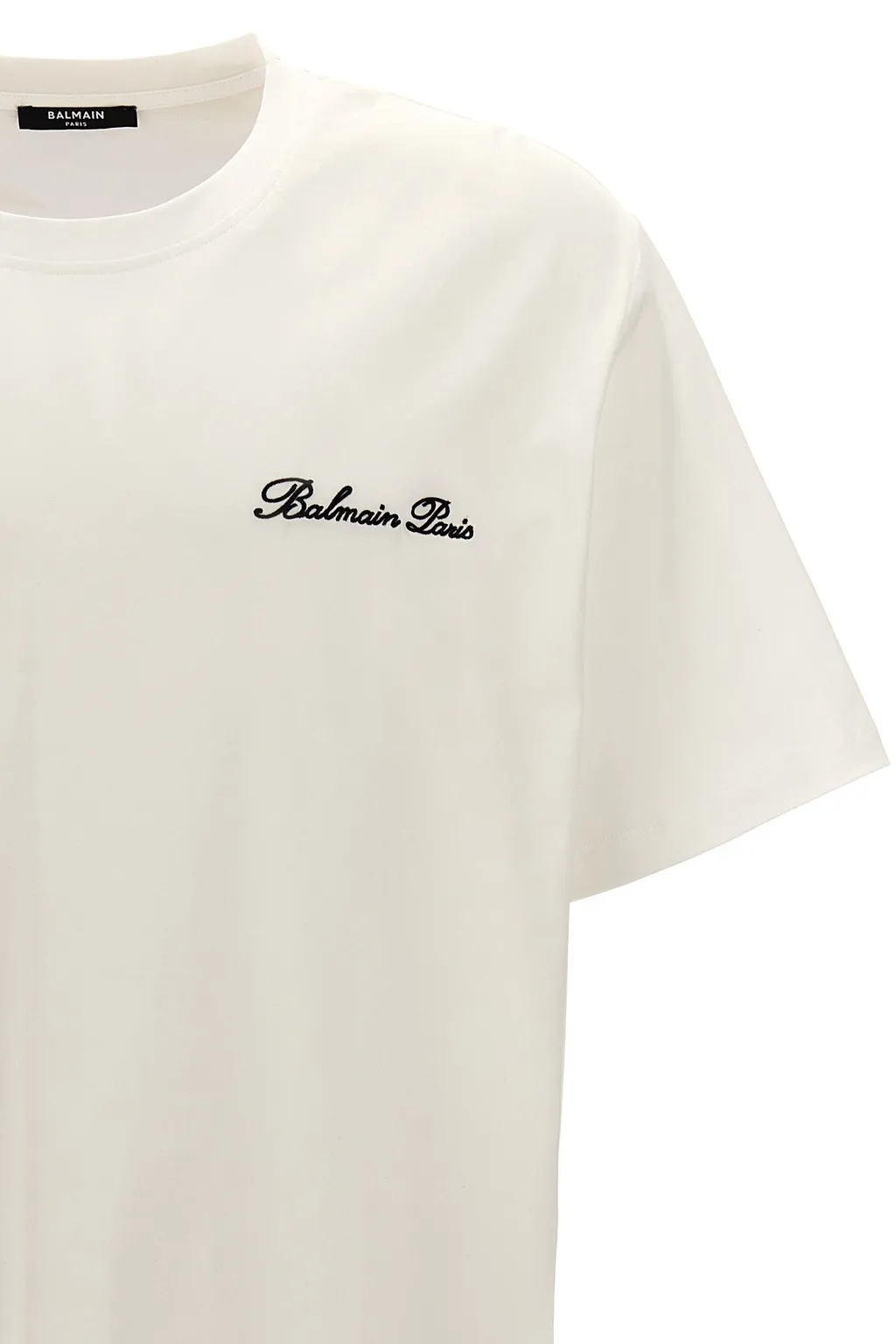 Loose T-Shirt With Balmain Signature Embroidery