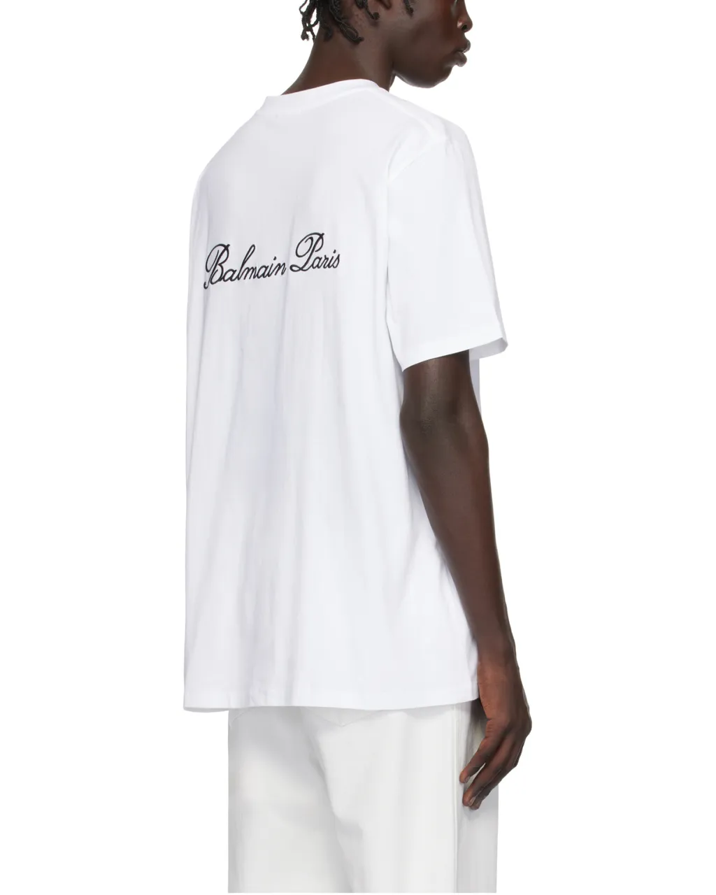 Loose T-Shirt With Balmain Signature Embroidery