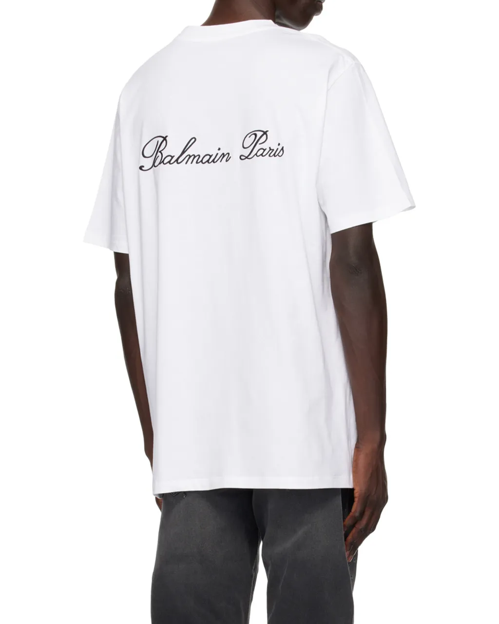 Loose T-Shirt With Balmain Signature Embroidery