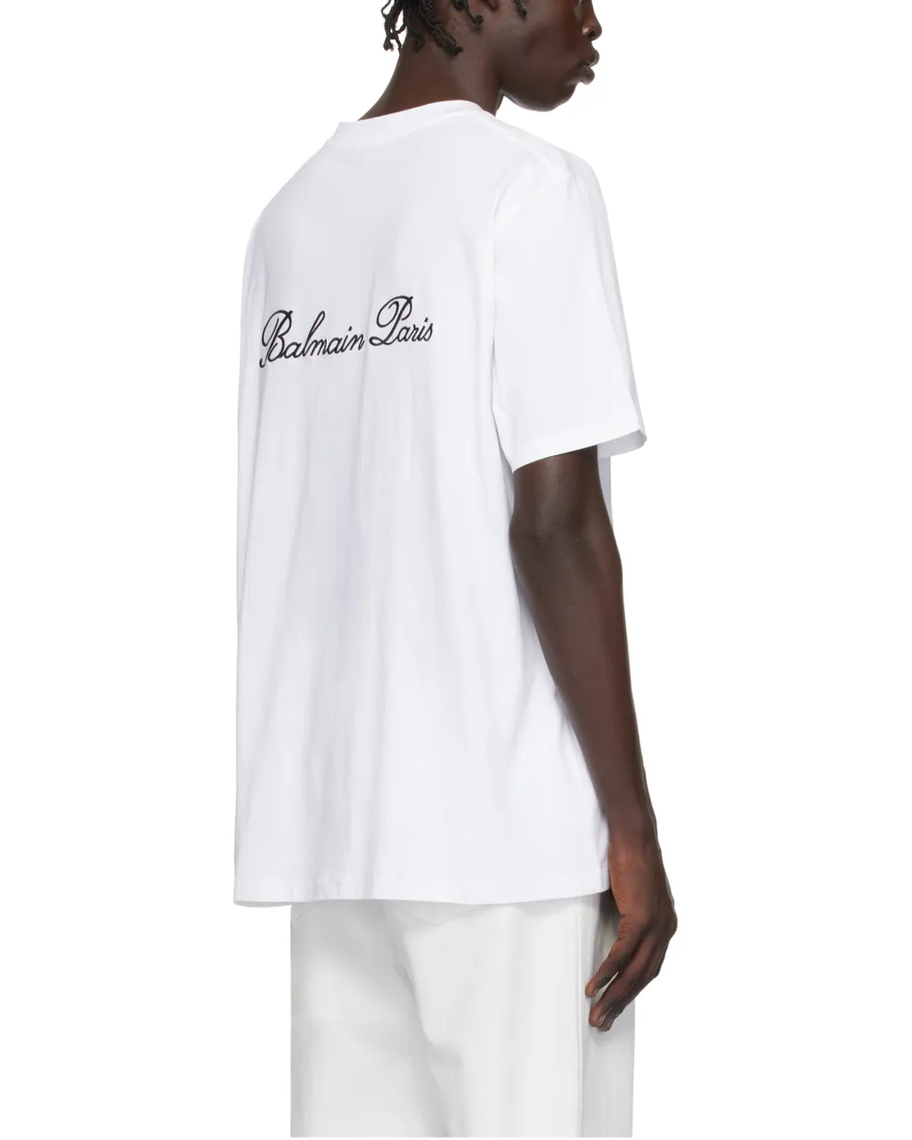 Loose T-Shirt With Balmain Signature Embroidery