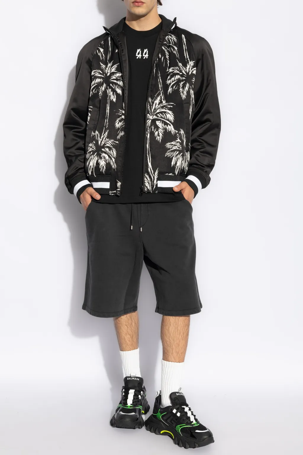 Balmain Logo Embroidered Bermuda Shorts