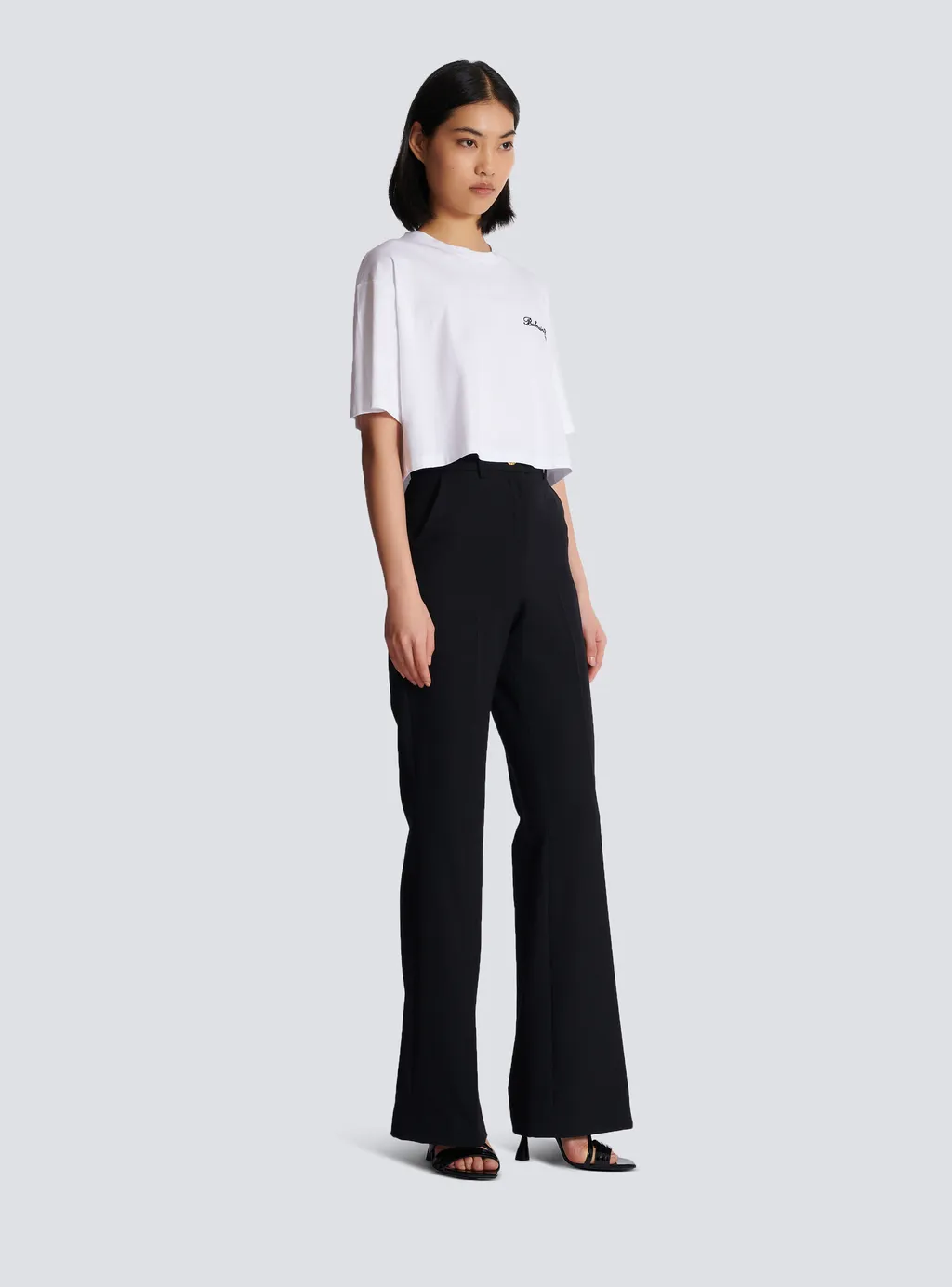 Balmain Signature Embroidered T-Shirt