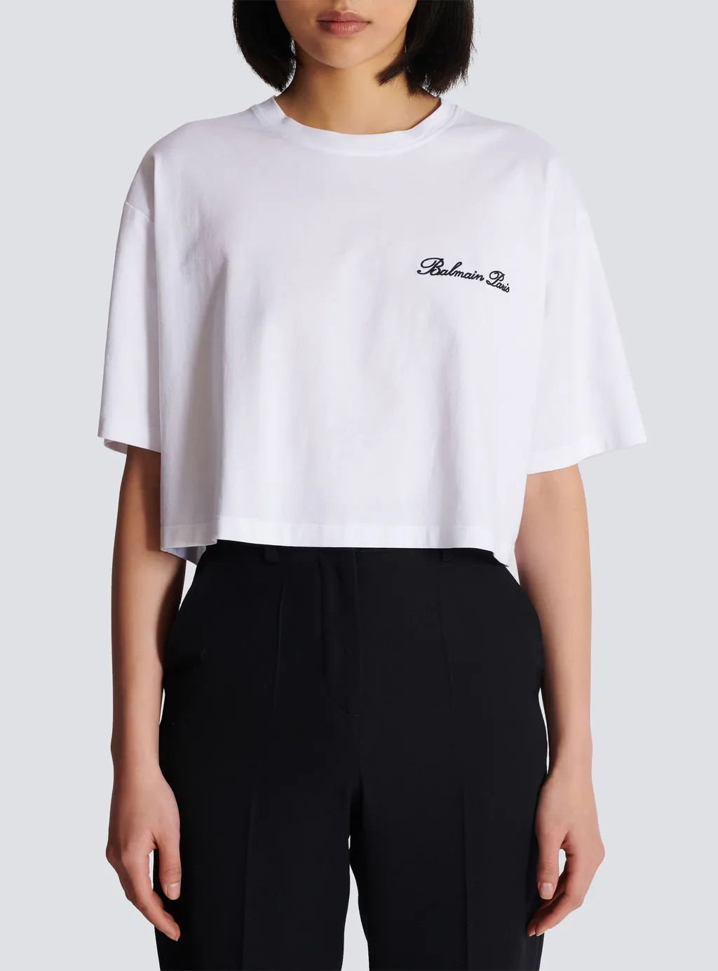 Balmain Signature Embroidered T-Shirt