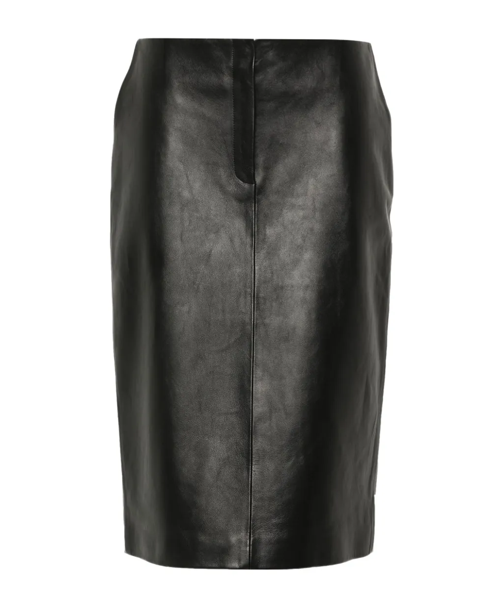 Leather Pencil Skirt