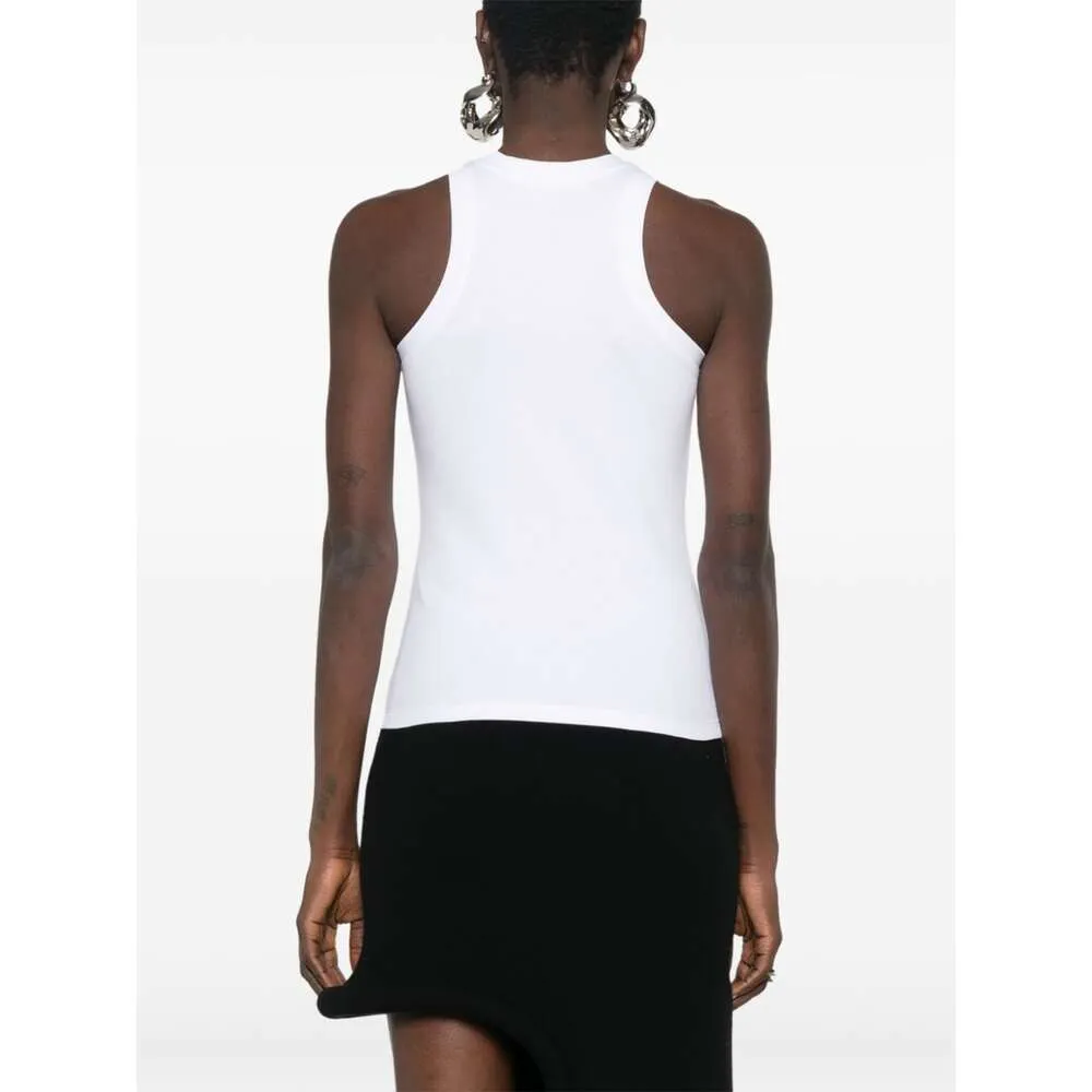 Balmain Logo Patch Sleeveless Tank Top