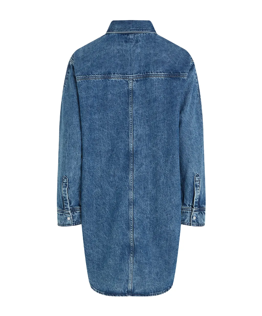Long-Sleeved Denim Dress