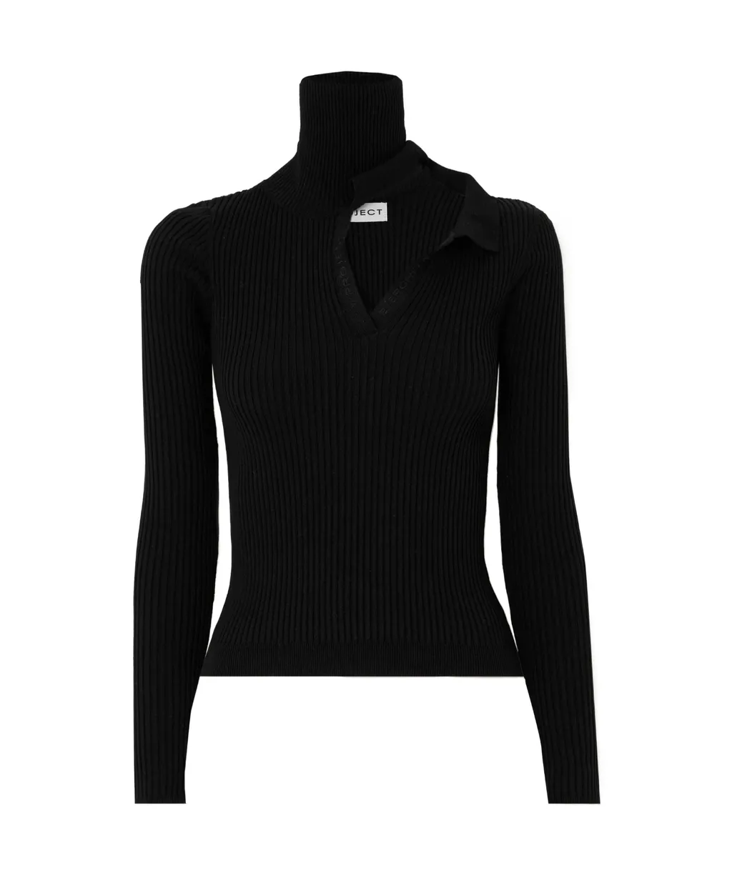 Ribbed-Knit Top