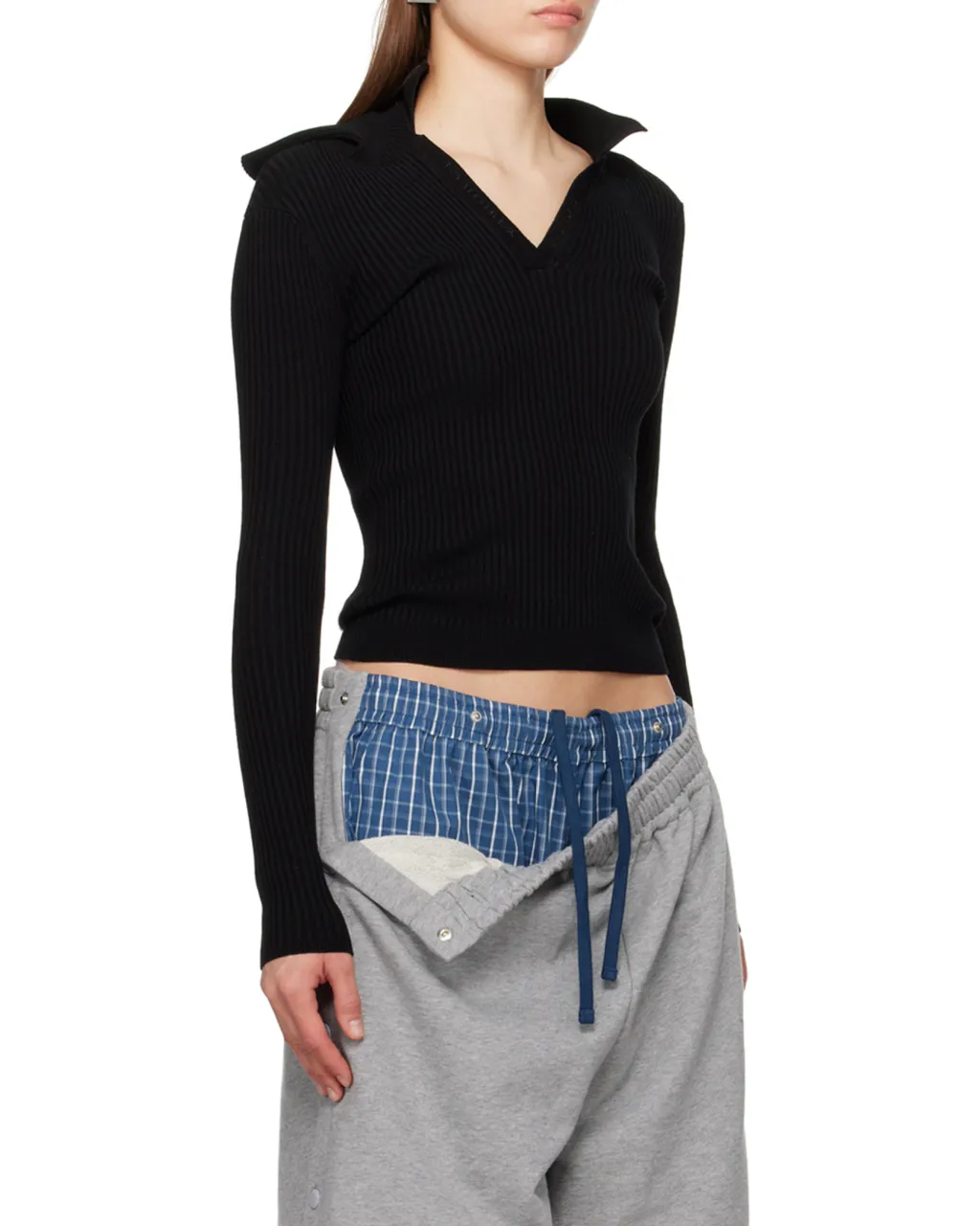 Ribbed-Knit Top