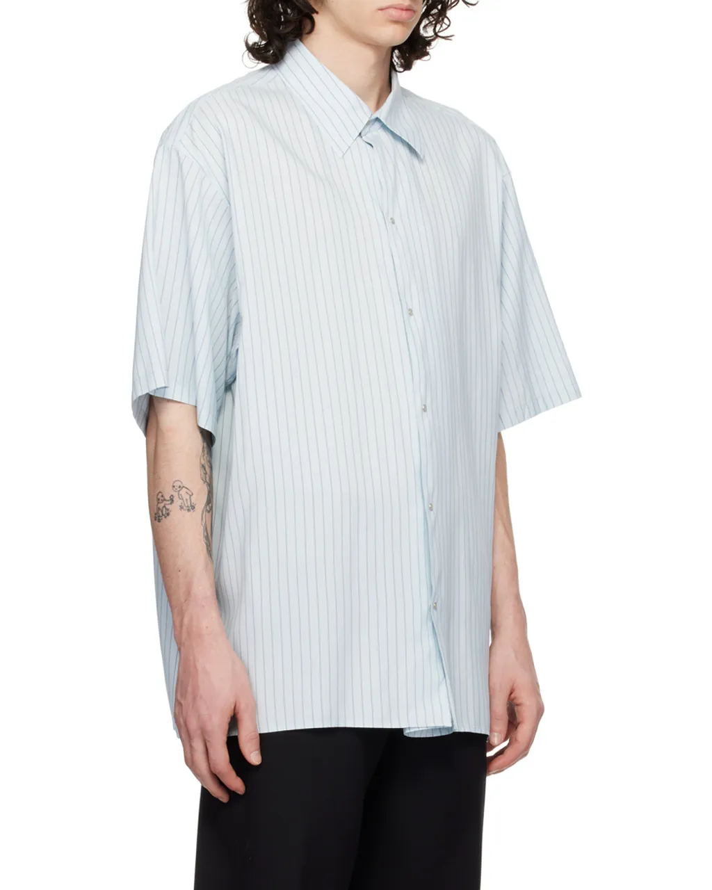 Lanvin Striped Short-Sleeved Shirt