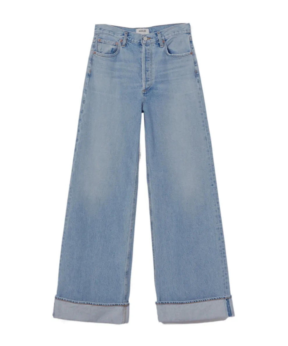 High-Waisted Wide-Leg Jeans