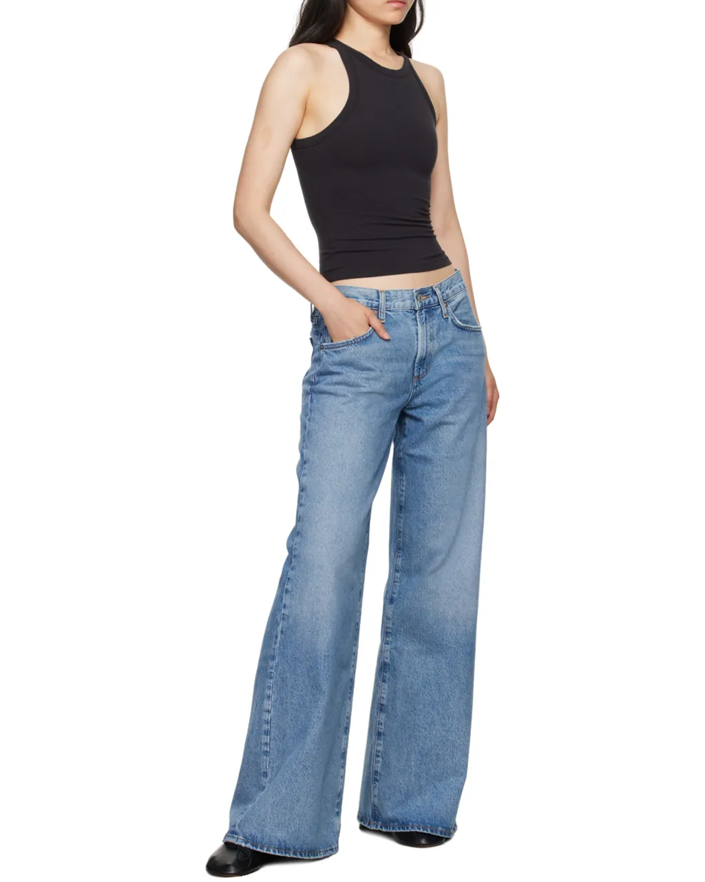 High-Waisted Wide-Leg Jeans