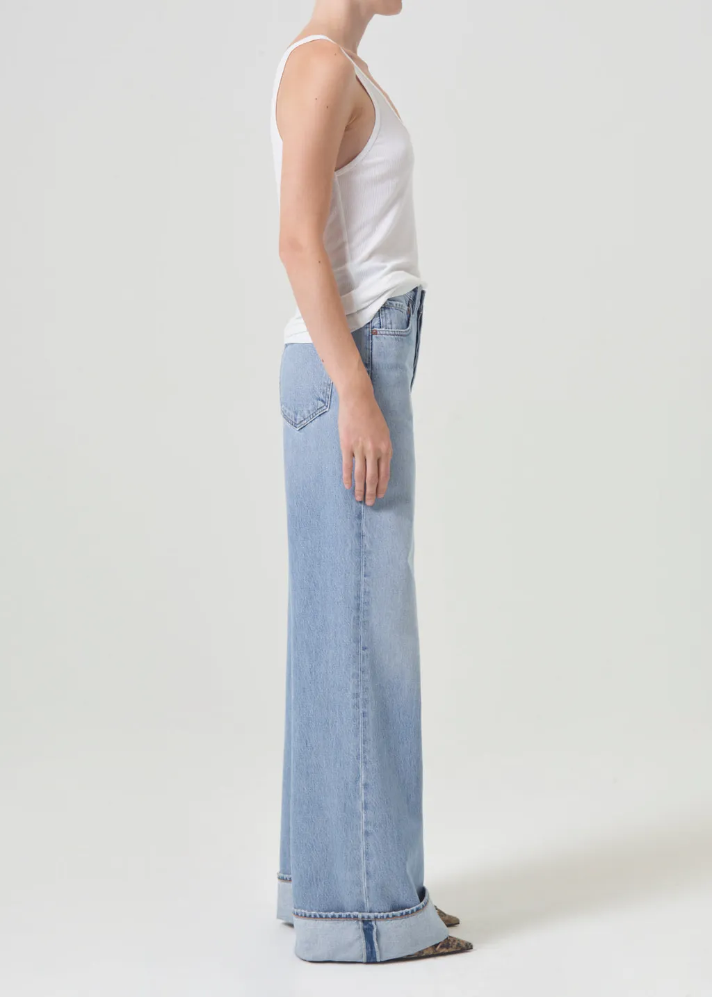 High-Waisted Wide-Leg Jeans