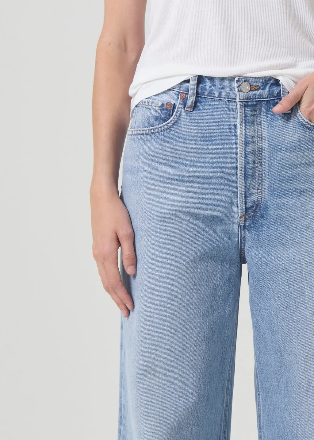 High-Waisted Wide-Leg Jeans