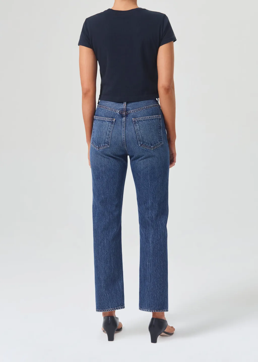 High-Waist Cropped Jeans