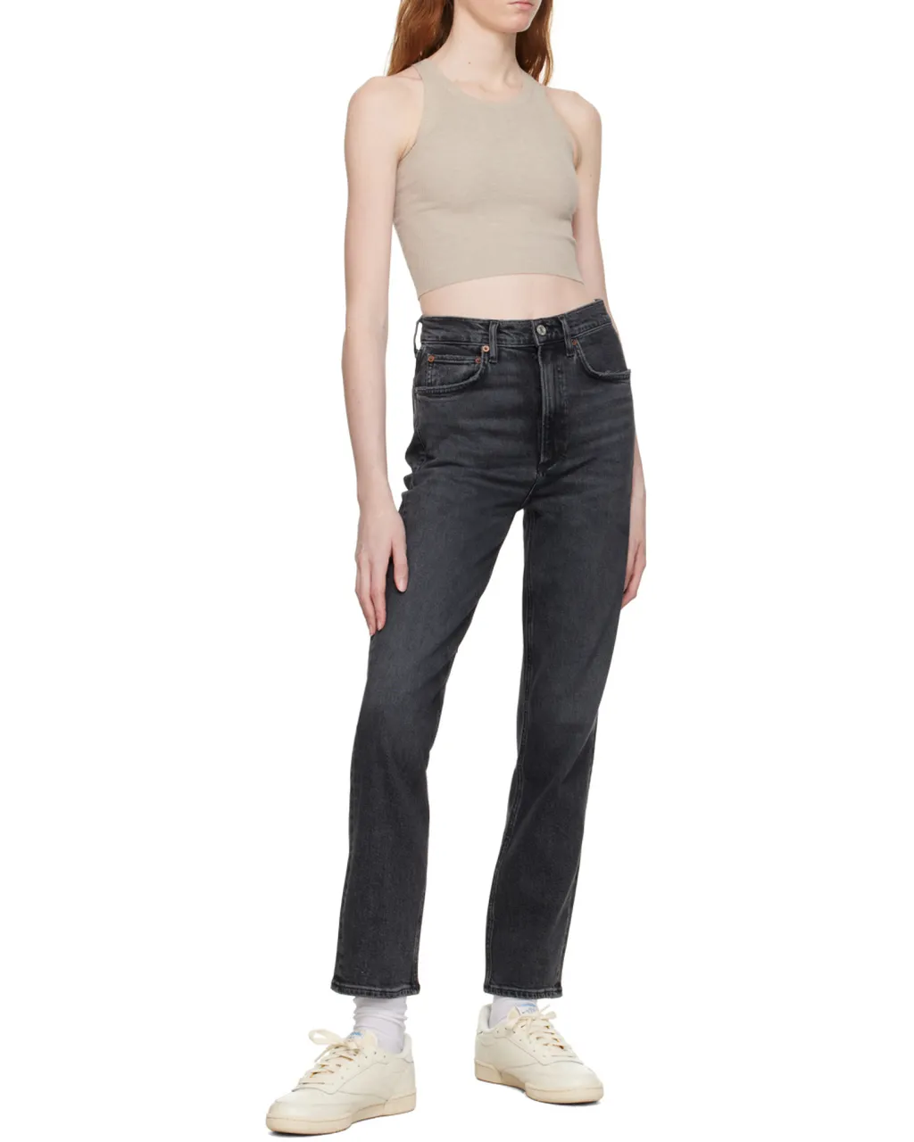 Stovepipe Straight-Leg Jeans