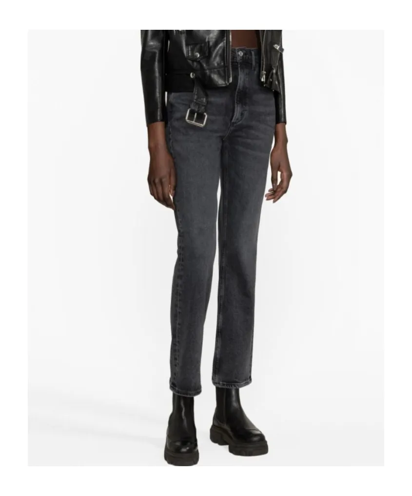 Stovepipe Straight-Leg Jeans