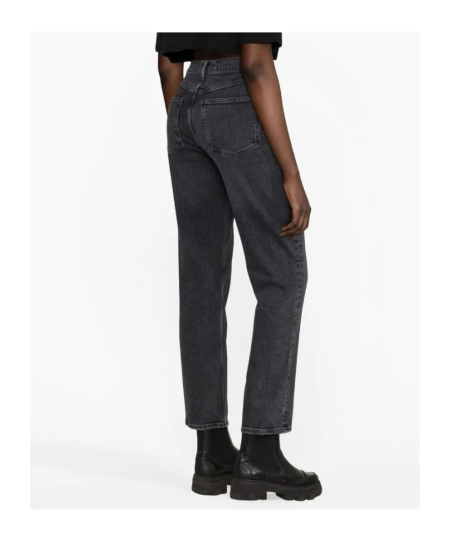 Stovepipe Straight-Leg Jeans