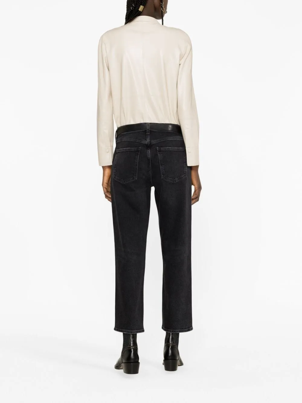 Kye Cropped Straight-Leg Jeans