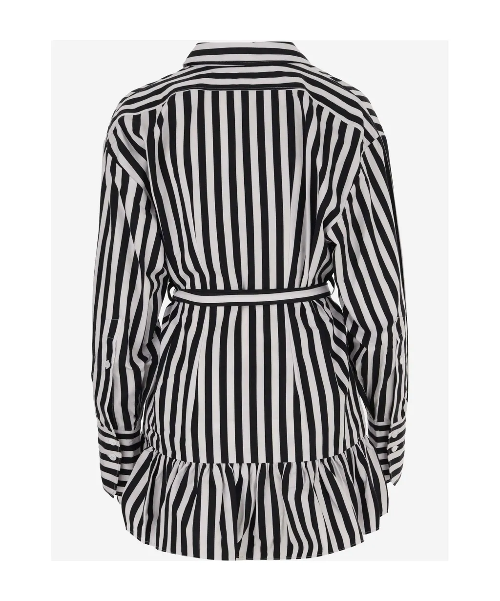 Patou Striped Shirtdress Top
