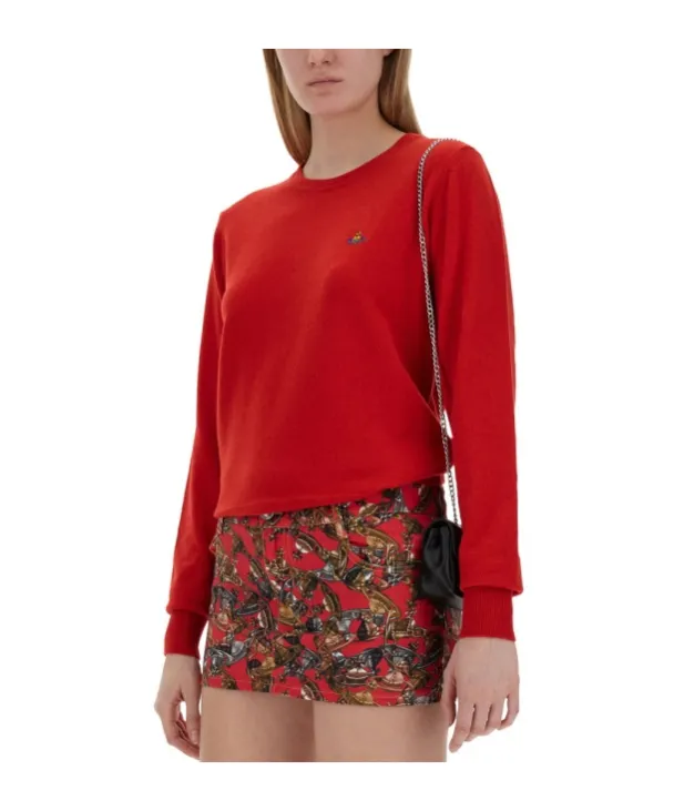 Vivienne Westwood Orb-Embroidered Crewneck Jumper
