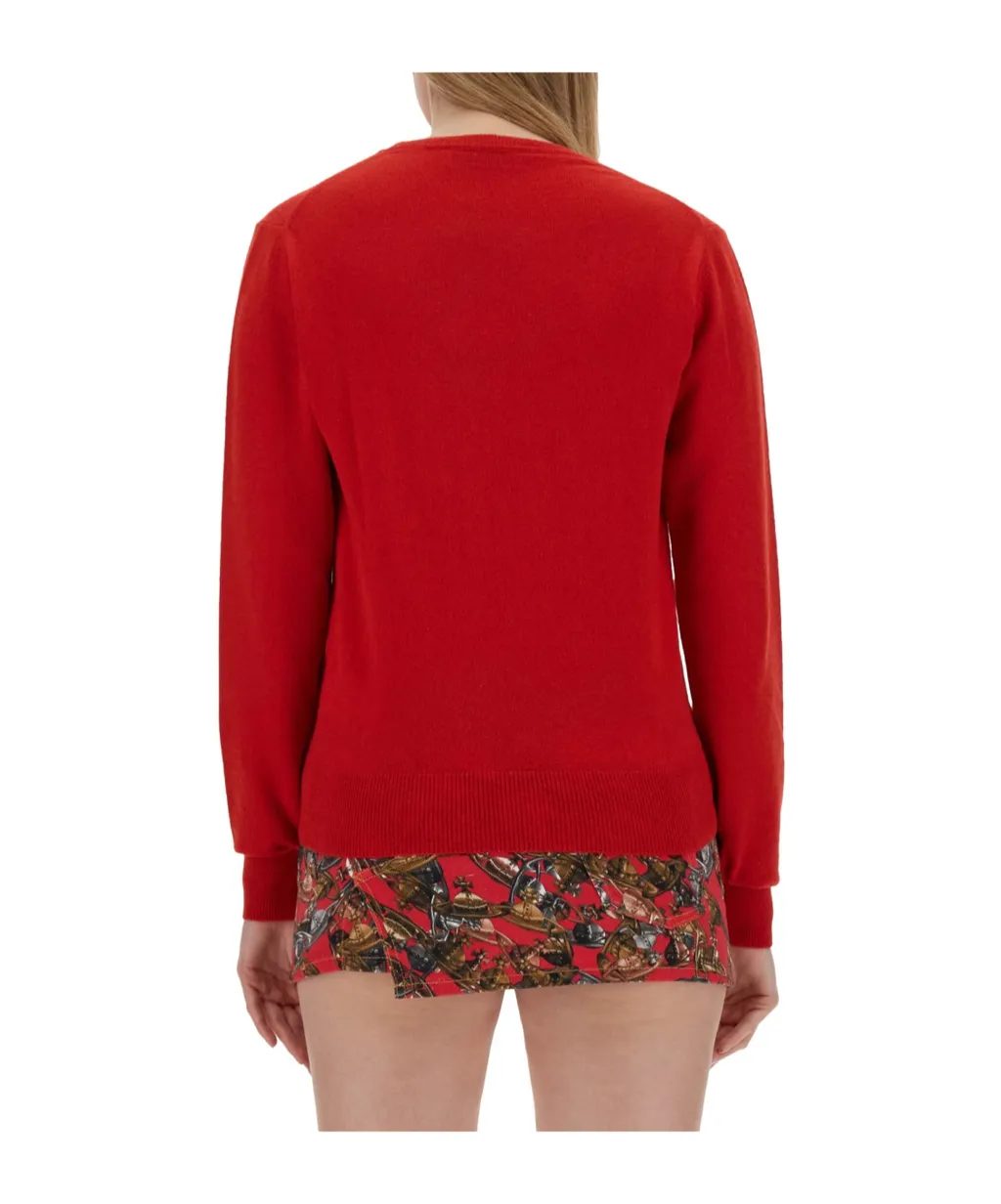 Vivienne Westwood Orb-Embroidered Crewneck Jumper
