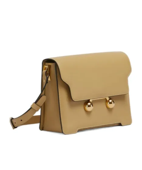 Marni Trunkaroo Foldover Top Medium Shoulder Bag