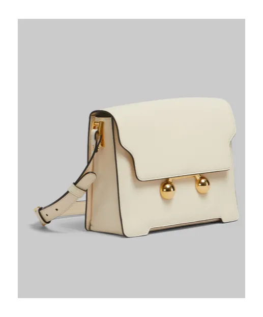 Marni Trunkaroo Foldover Top Medium Shoulder Bag