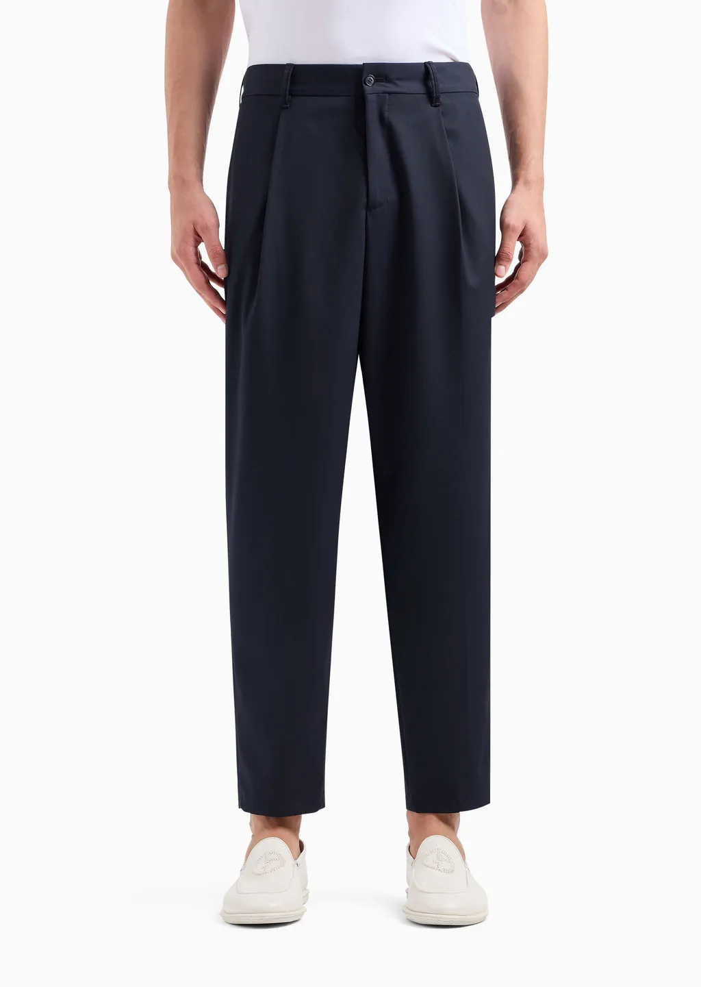 Giorgio Armani Tapered Leg Cropped Trousers