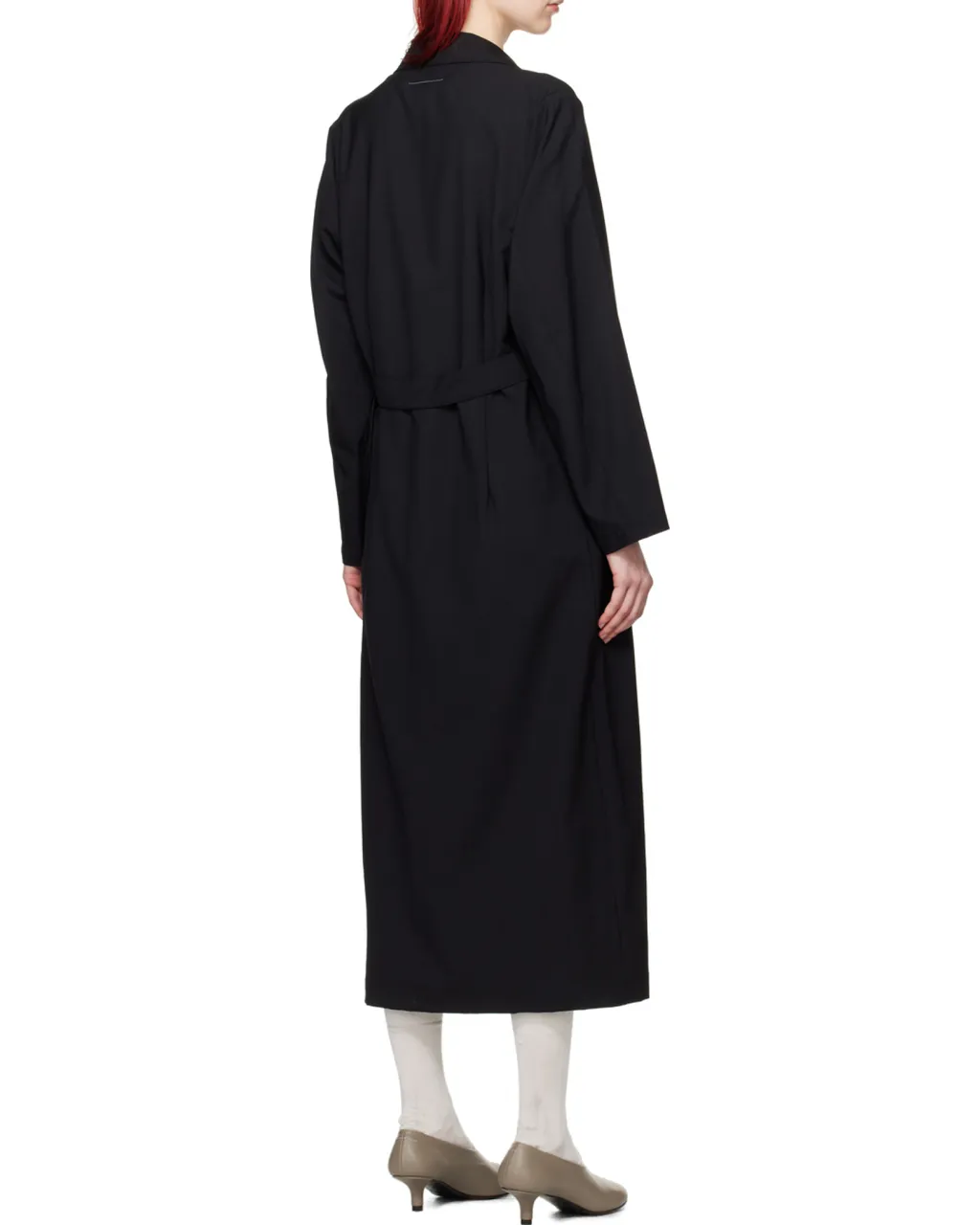Belted Single-Breasted Maxi Coat