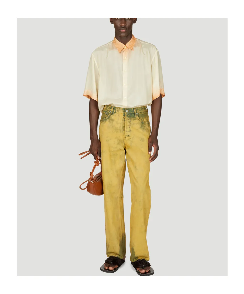 Dries Van Noten Cassidye Tie-Dyed Short-Sleeved Shirt