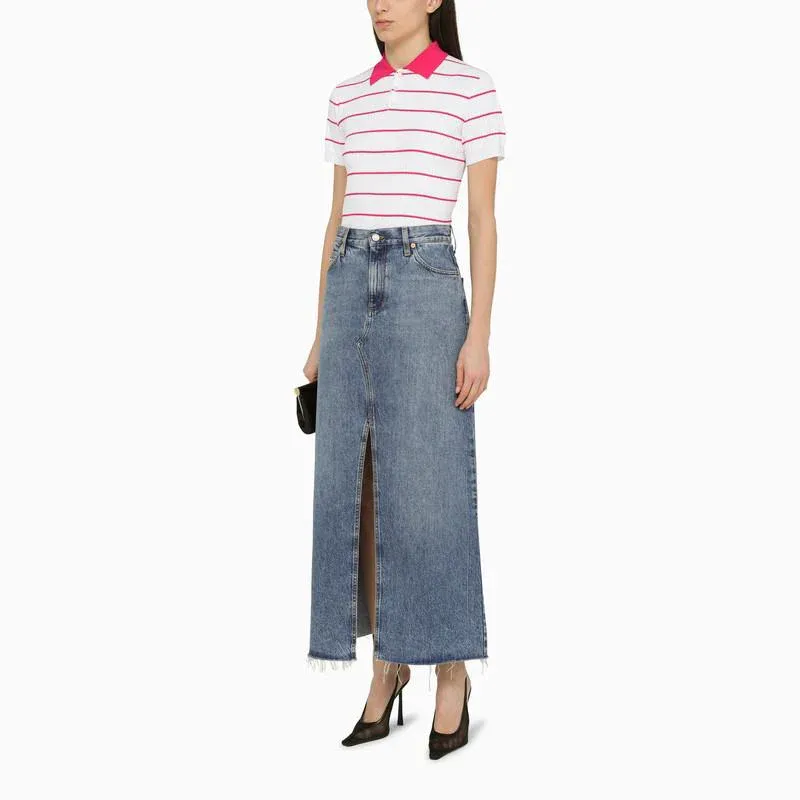 Dsquared2 Striped Knit Polo Shirt