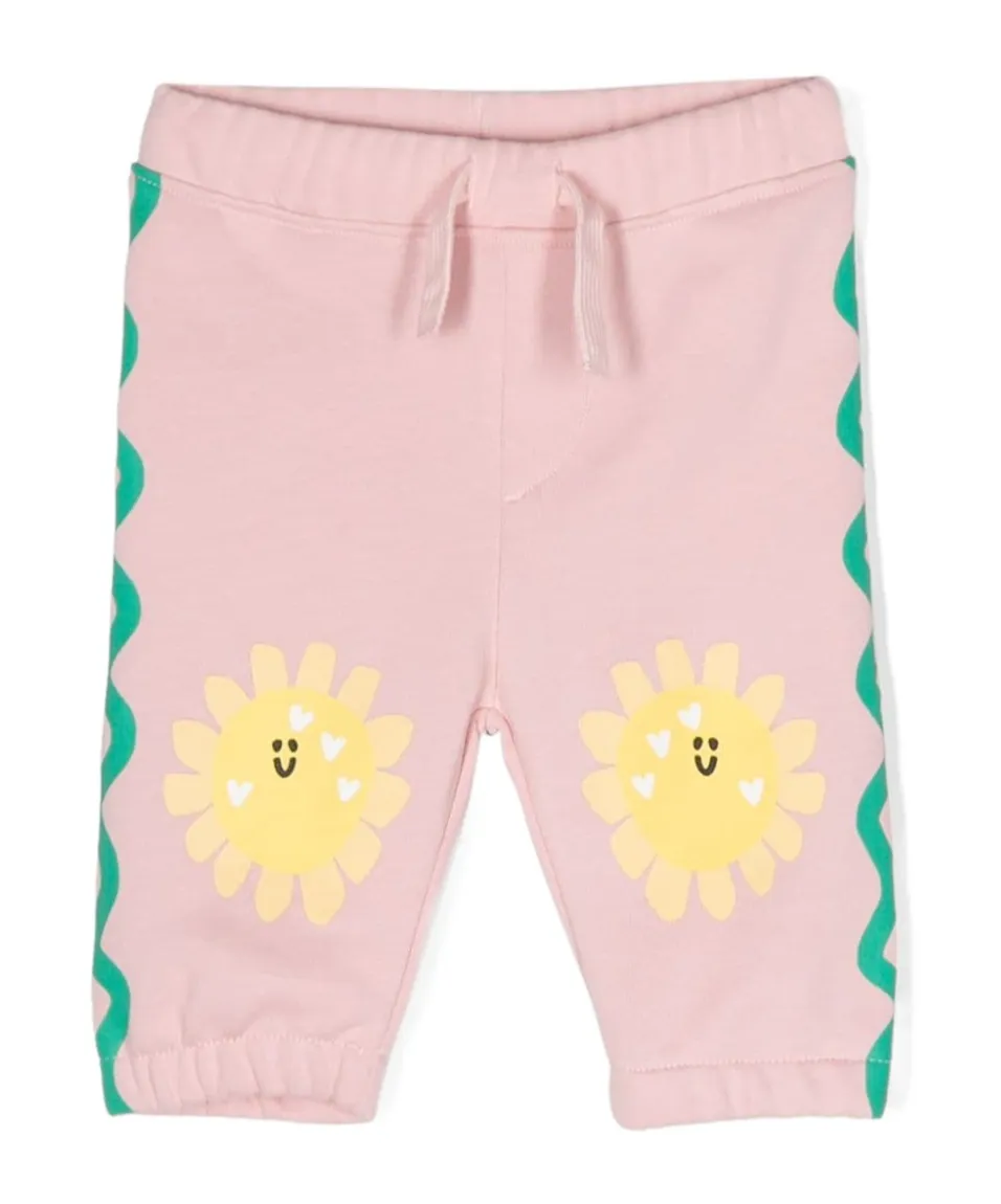 Stella Mccartney Kids Sun-Printed Drawstring Tracksuit Bottoms