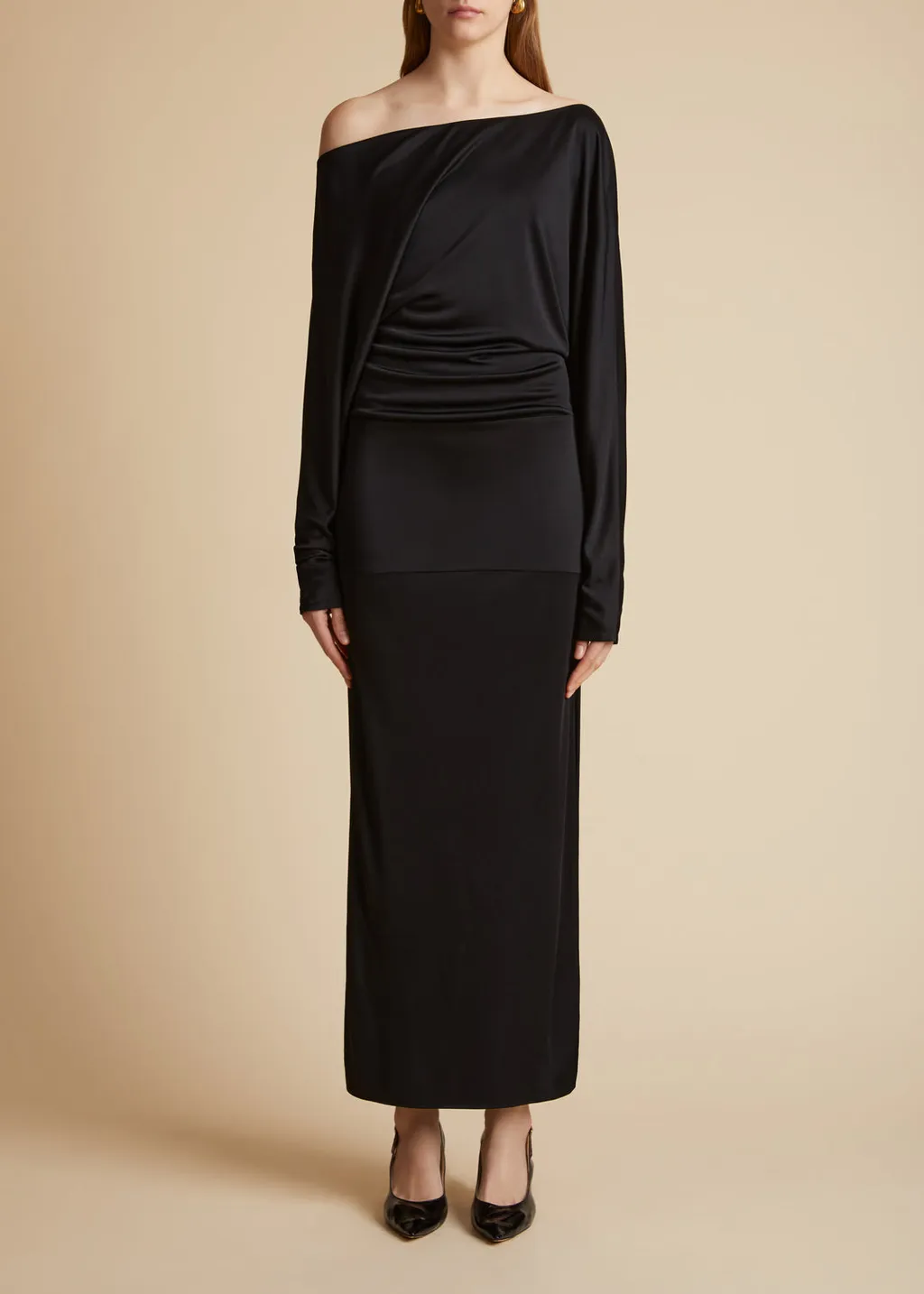 Khaite Junet Off-The-Shoulder Dress
