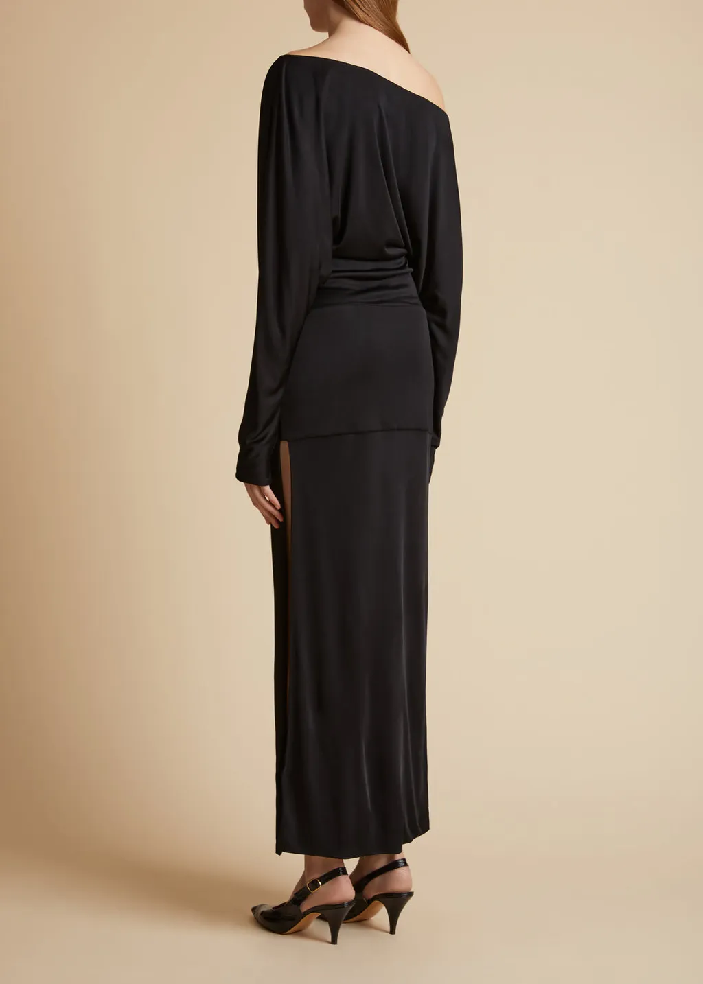 Khaite Junet Off-The-Shoulder Dress