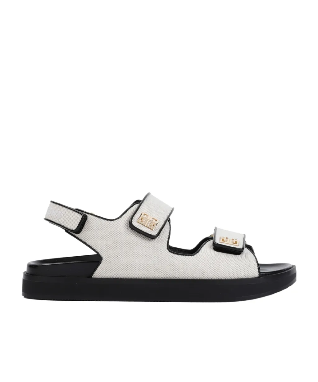 Givenchy 4G Plaque Strap Flat Sandals