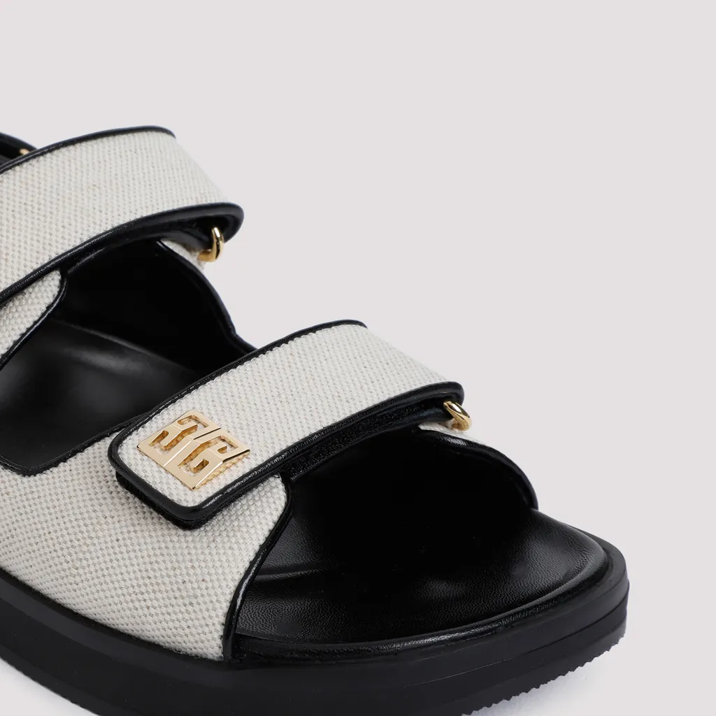 Givenchy 4G Plaque Strap Flat Sandals