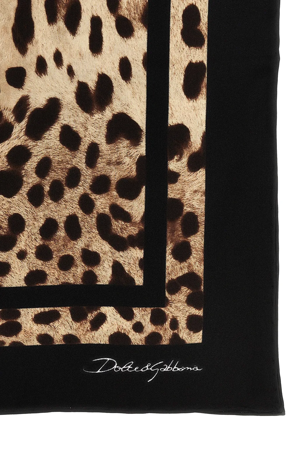 Dolce & Gabbana Leopard Printed Scarf