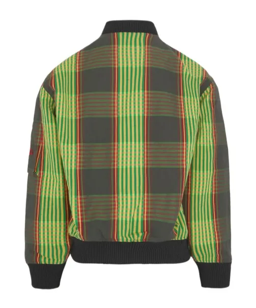 Bernardo Quilted Plaid Casual Jacket