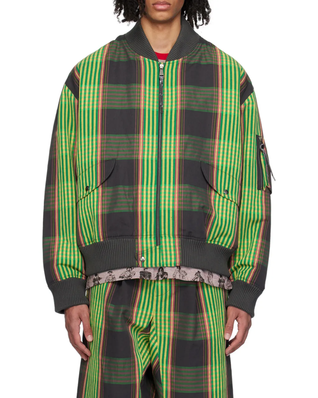 Bernardo Quilted Plaid Casual Jacket