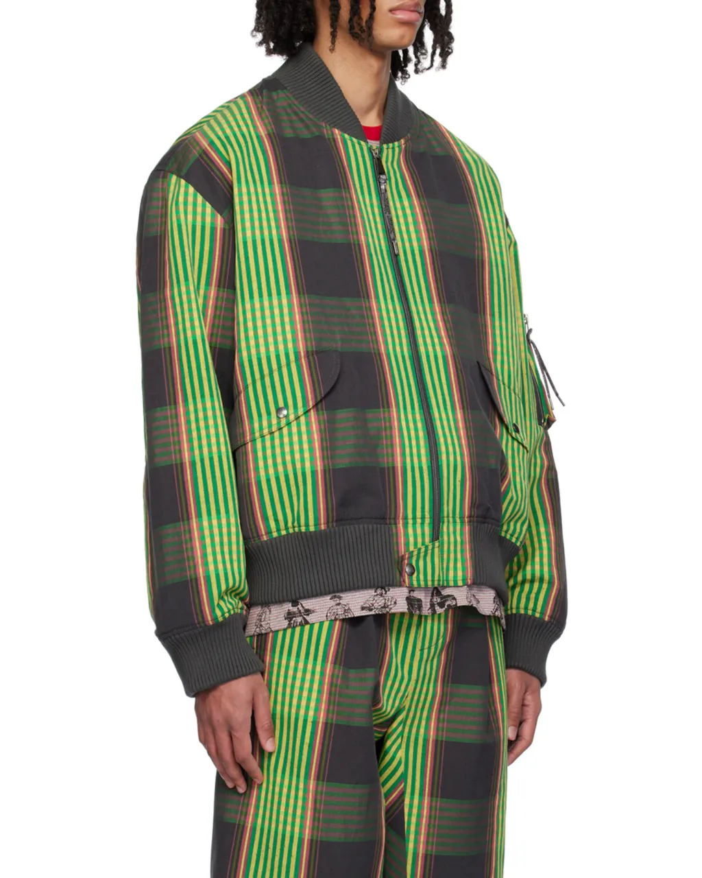 Bernardo Quilted Plaid Casual Jacket
