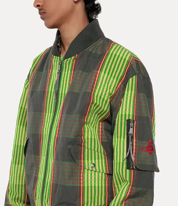 Bernardo Quilted Plaid Casual Jacket