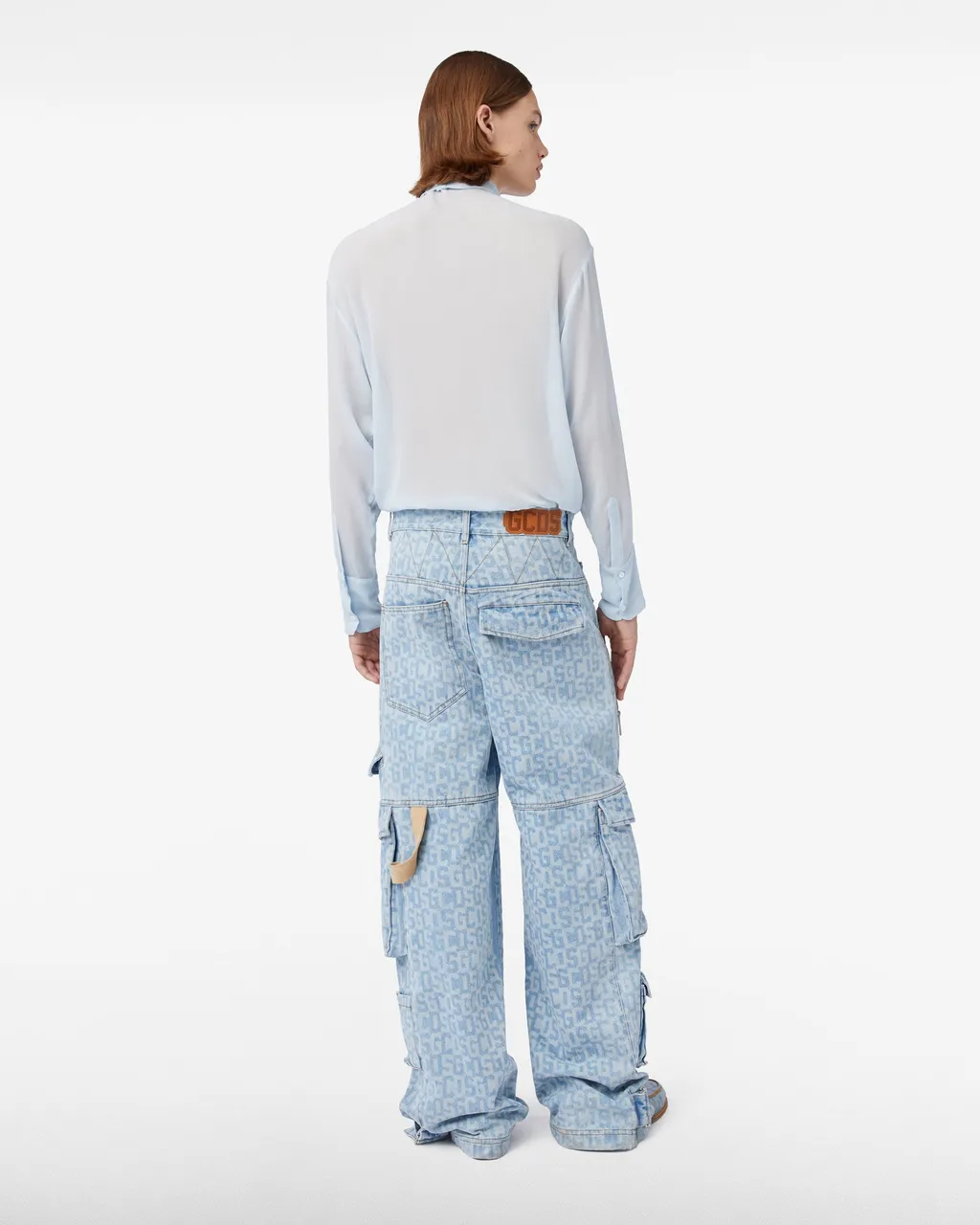 Logo-Print Cargo Jeans
